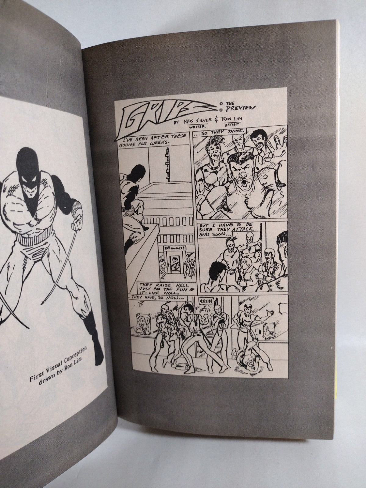 Grips (1986-1990) Custom Bound Silverwolf Comic Omnibus HC ARG DCastr Cover Art