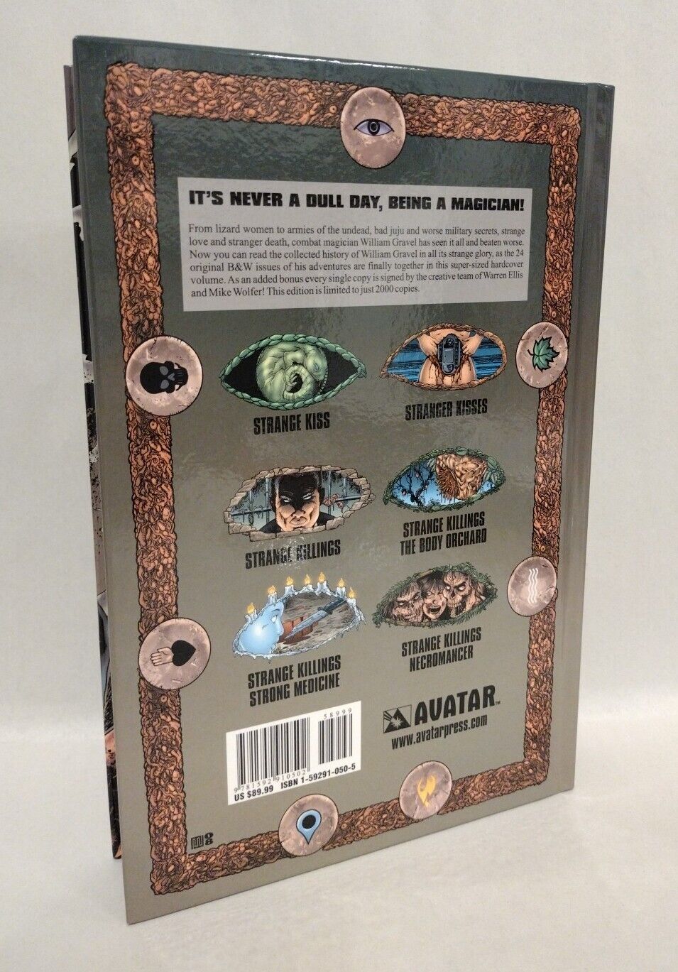 GRAVEL Never A Dull Day (2008) Avatar Omnibus HC 2x Signed Edition Warren Ellis