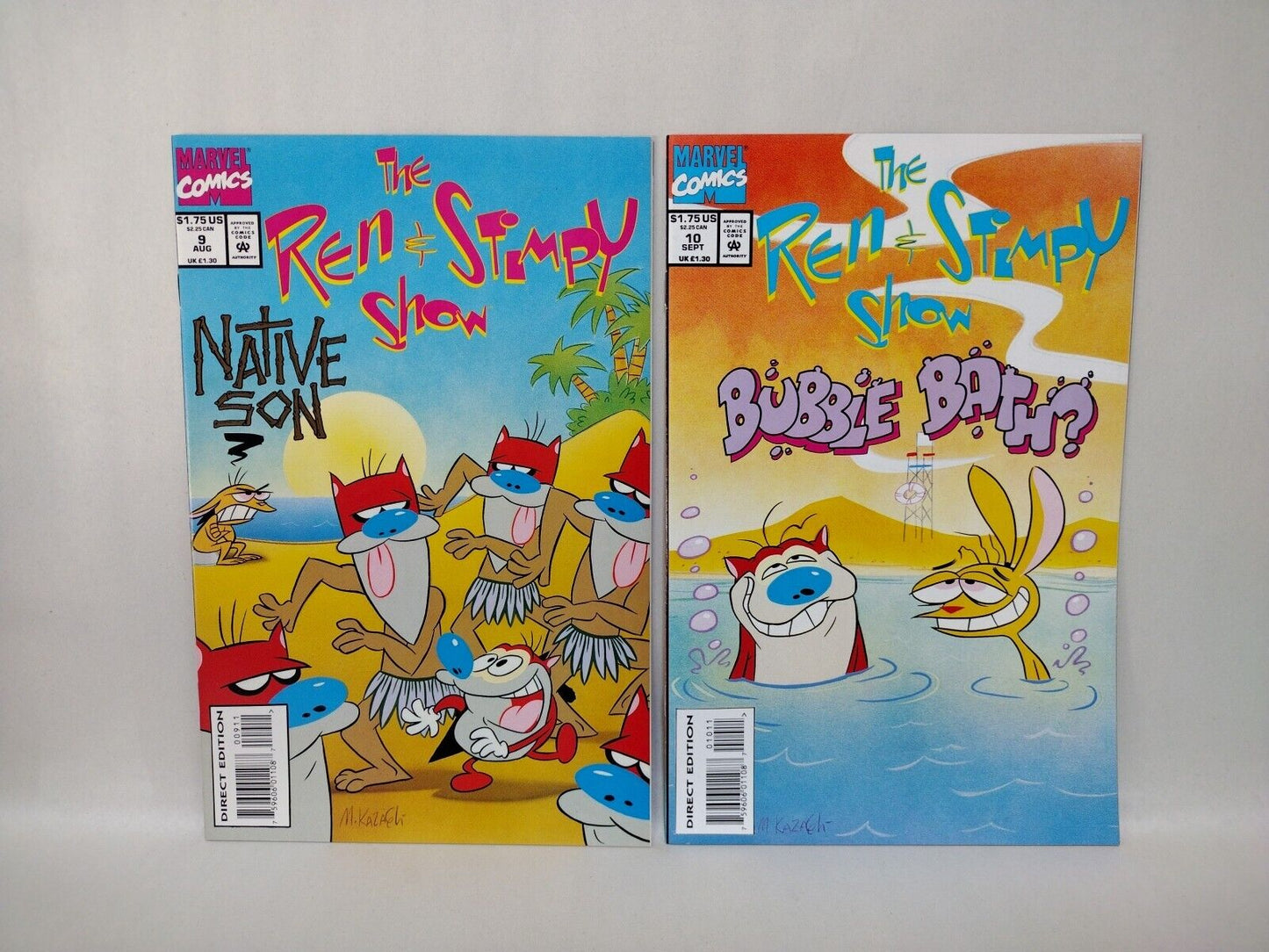 Ren And Stimpy (1993) Marvel Comic Lot Set #1 2 3 4 5 6 7 8 9 10 11 12 Dan Slott