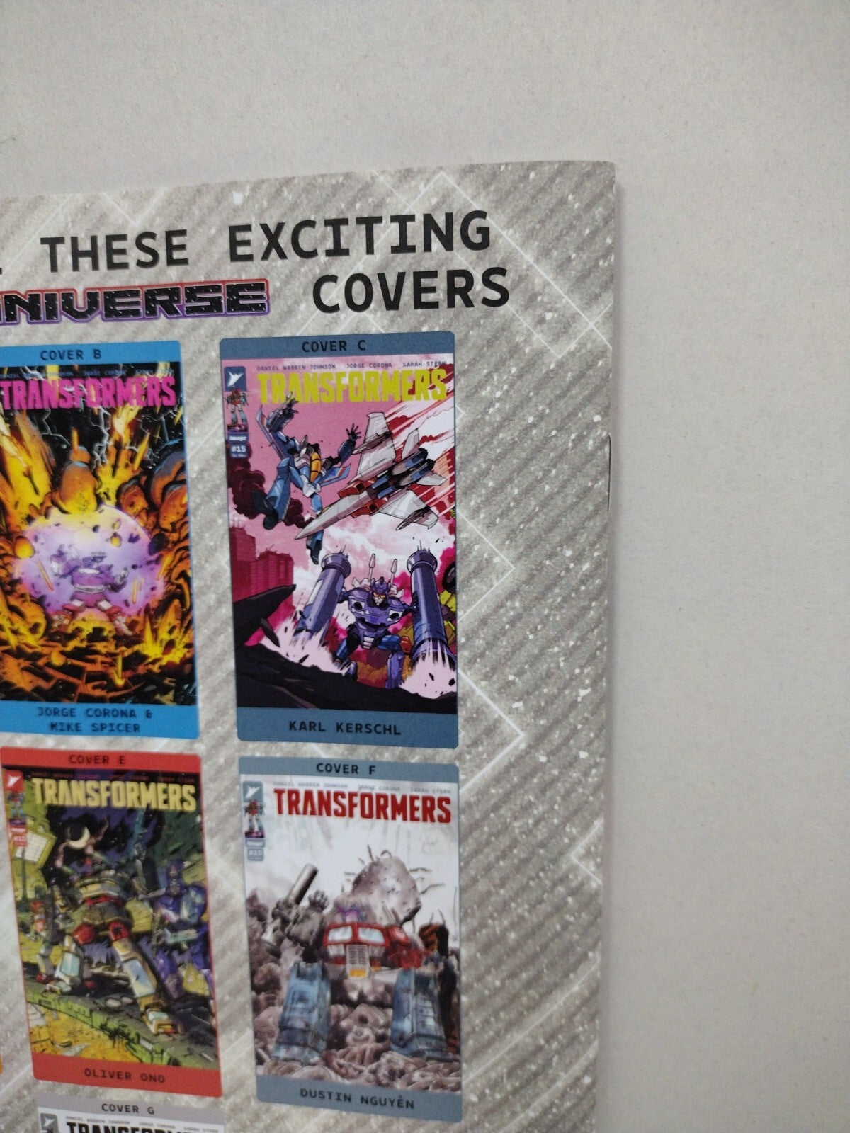 Transformers 15 (2024) Image Skybound Variant Cover C 1:10 Karl Kerschl Comic NM