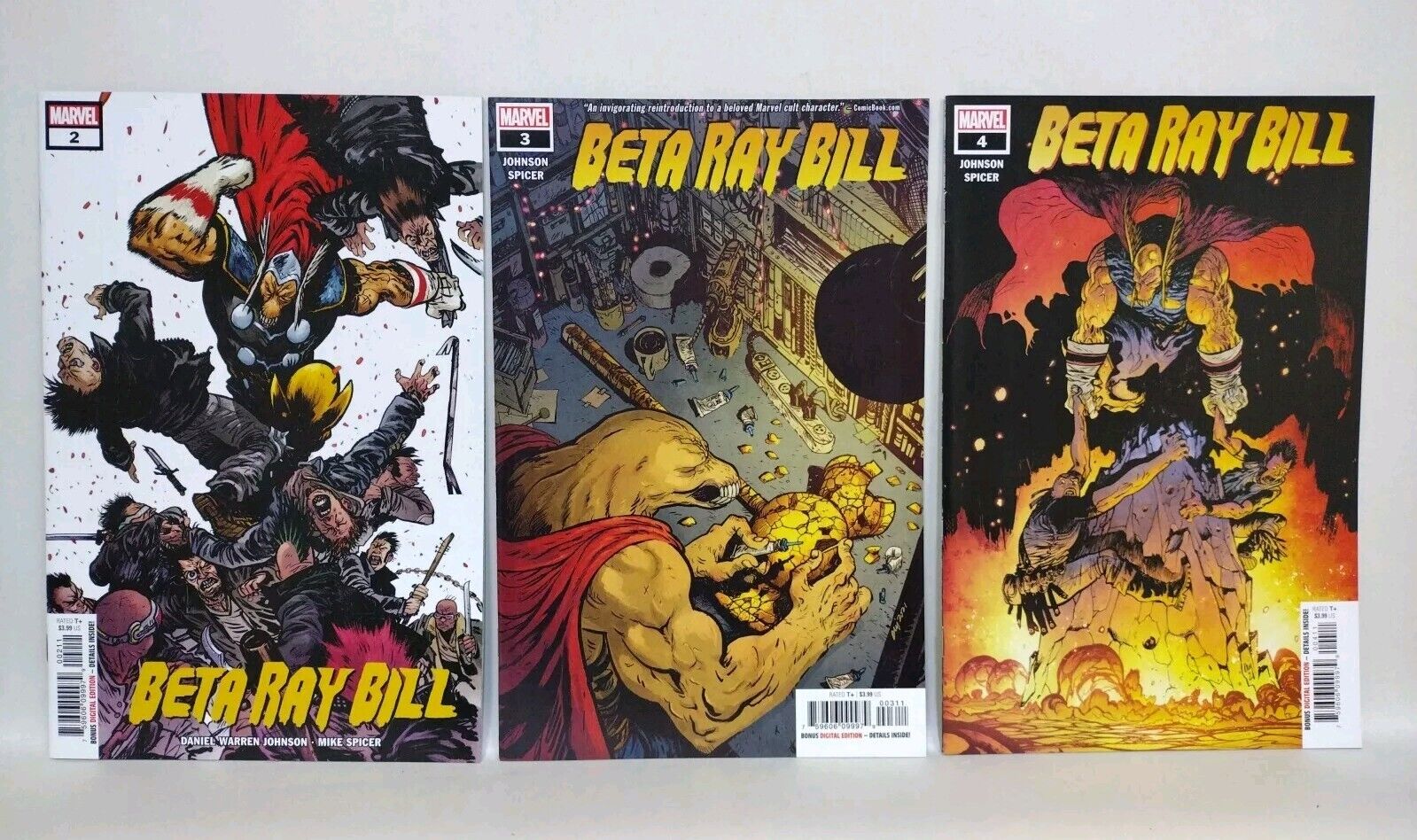 Beta Ray Bill (2021) Marvel Comic Lot #2 3 4 Daniel Warren Johnson NM