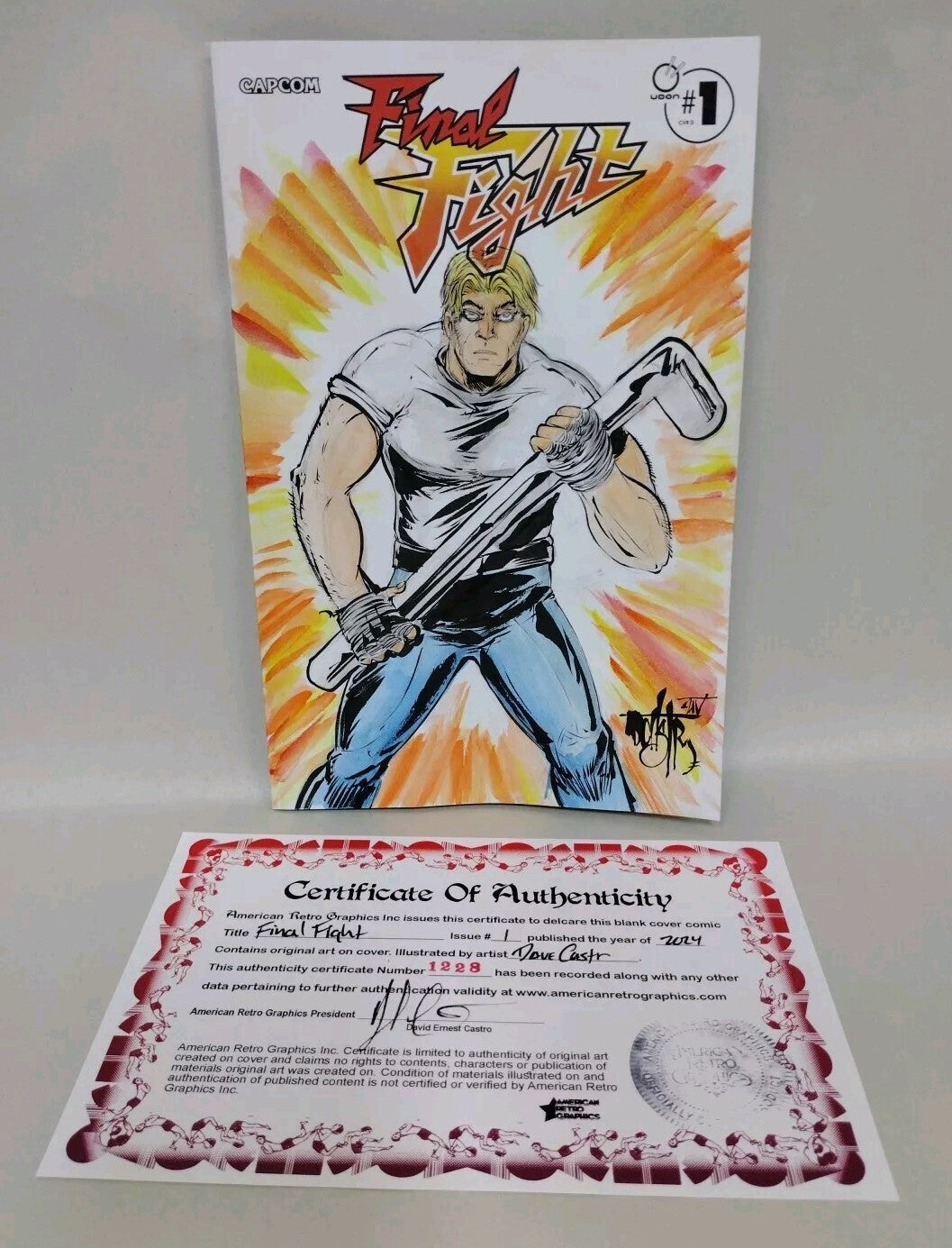 Final Fight #1 (2024) Udon Capcom Sketch Cover Comic Original
