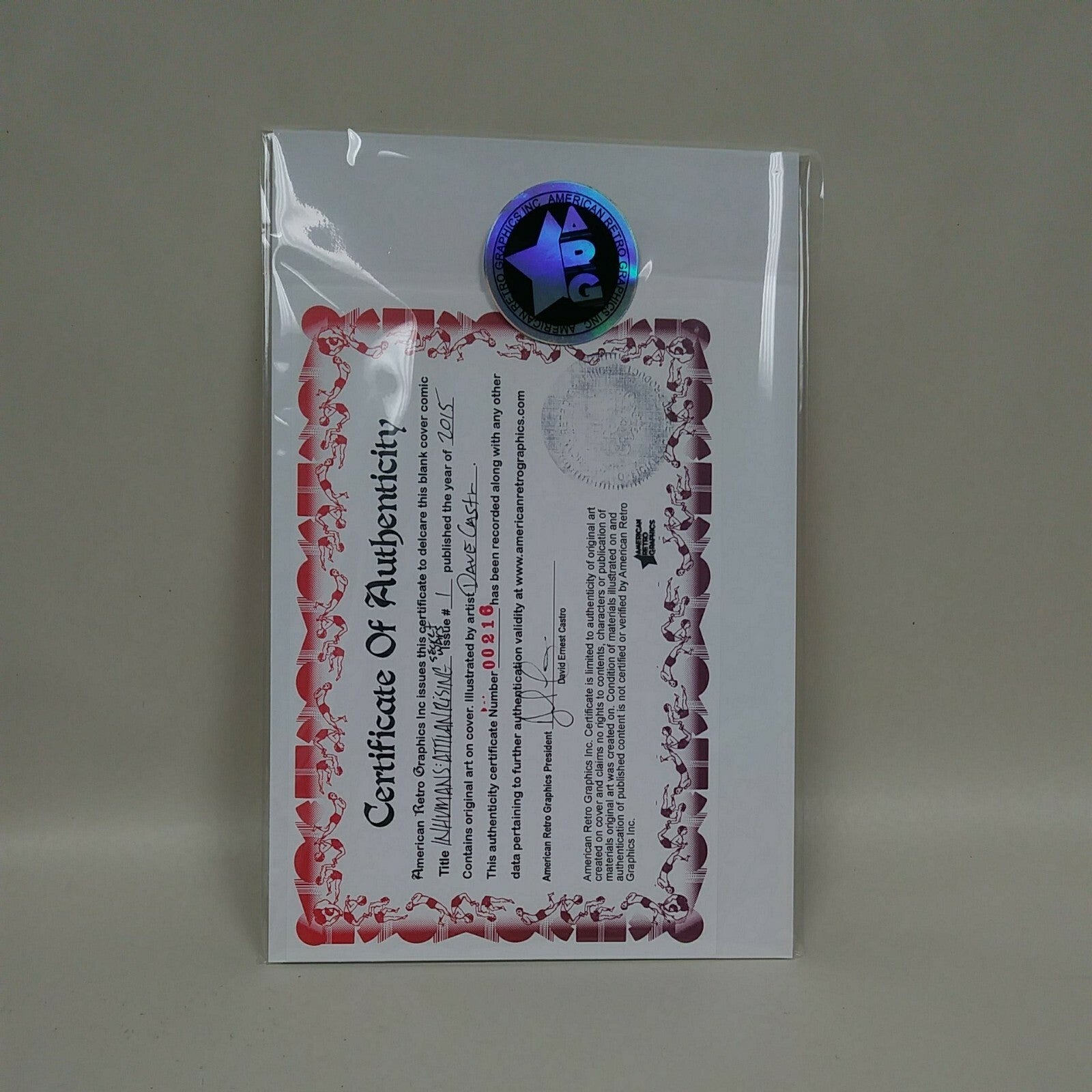 Inhumans Attilan Rising #1 (2015) Sketch Cover Var Comic W Original DCastr Art