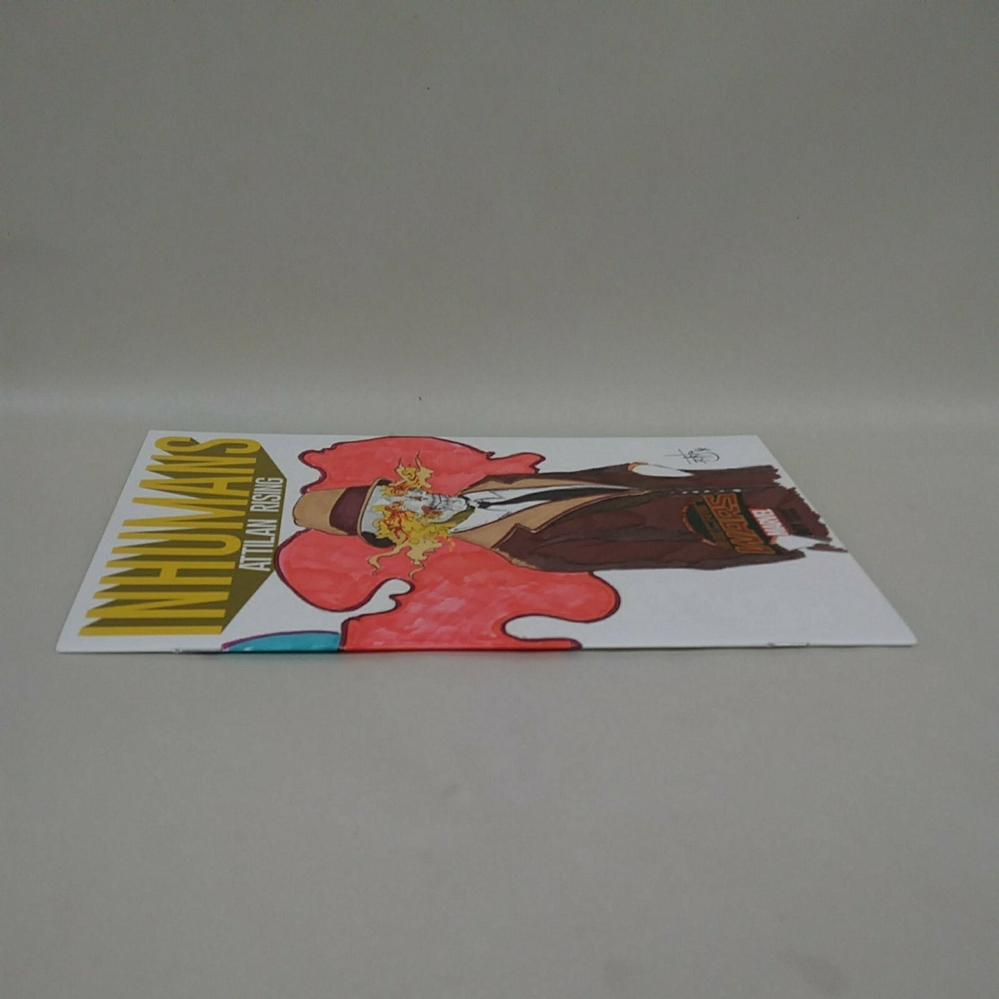 Inhumans Attilan Rising #1 (2015) Sketch Cover Var Comic W Original DCastr Art