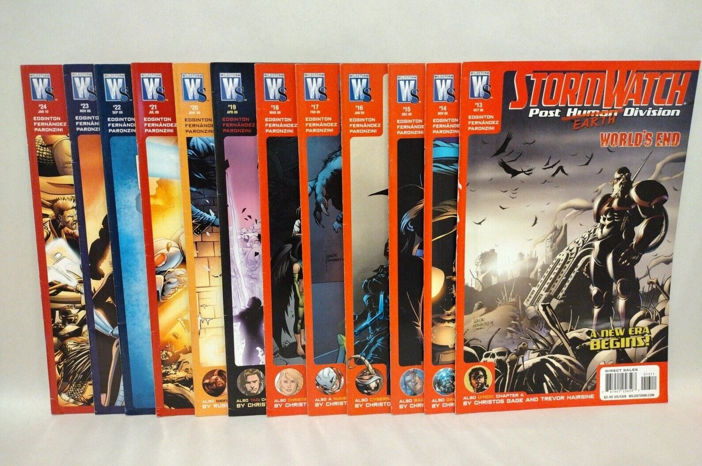 Stormwatch Post Human Division (2008) Wildstorm Comic Set #13-24 Last Issues