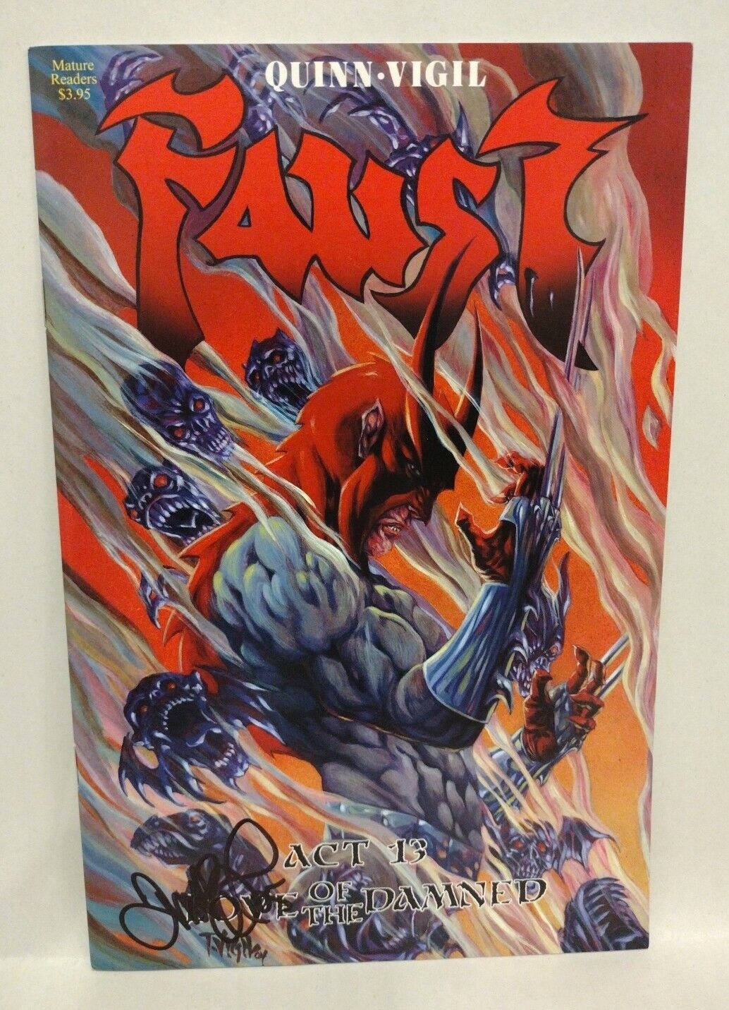 Faust Love Of The Damned #13 (2005) Comic Lot Set 1st 2nd Print Signed Tim Vigil