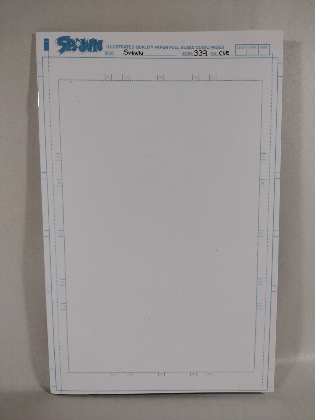 Spawn #339 (2023) Image Comic Blank Blue Line Cover Variant New NM