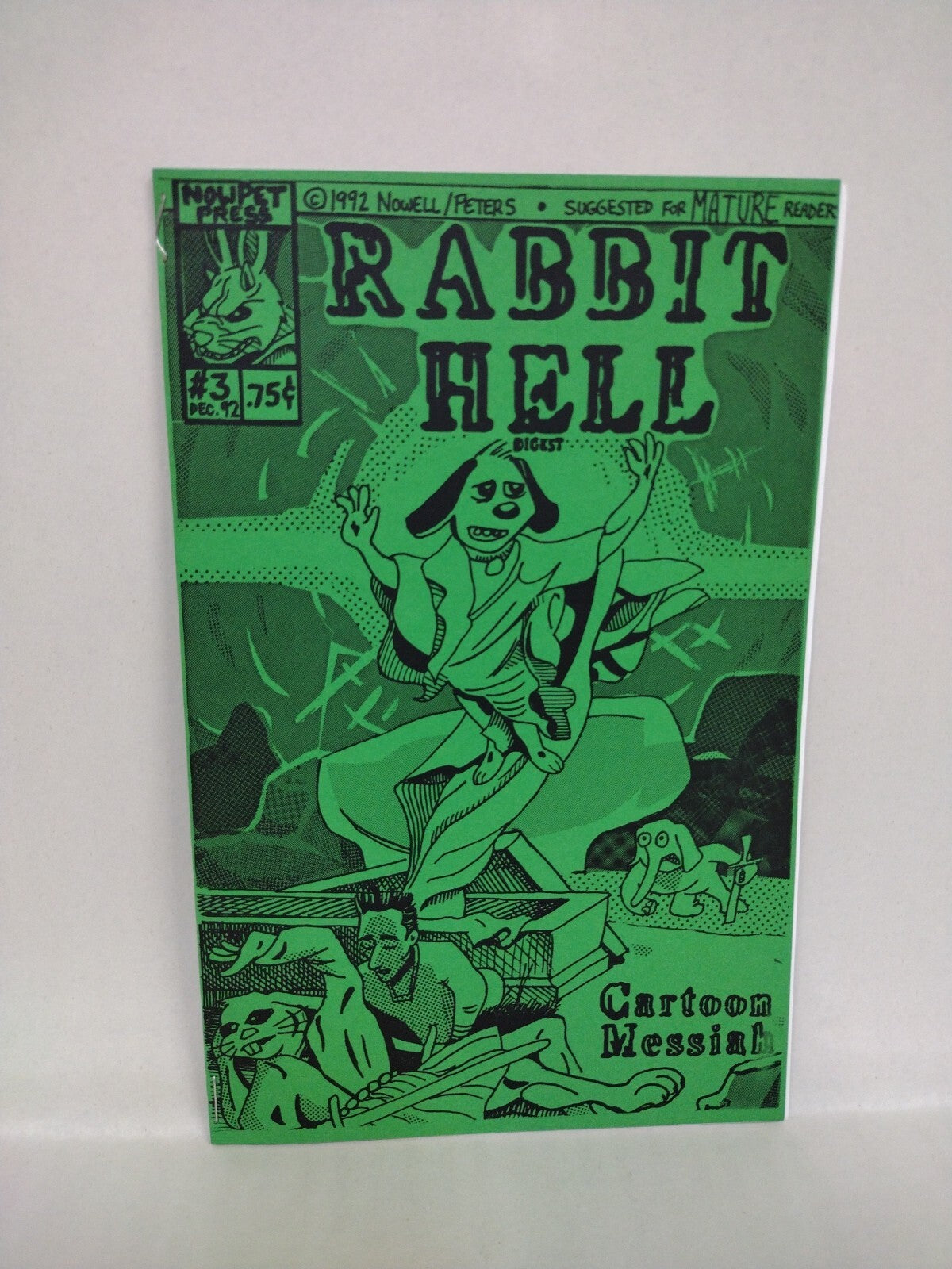 Rabbit Hell Digest (1995) Nowpet Comic Lot Set #1 2 Steve Peters Handmade Comix