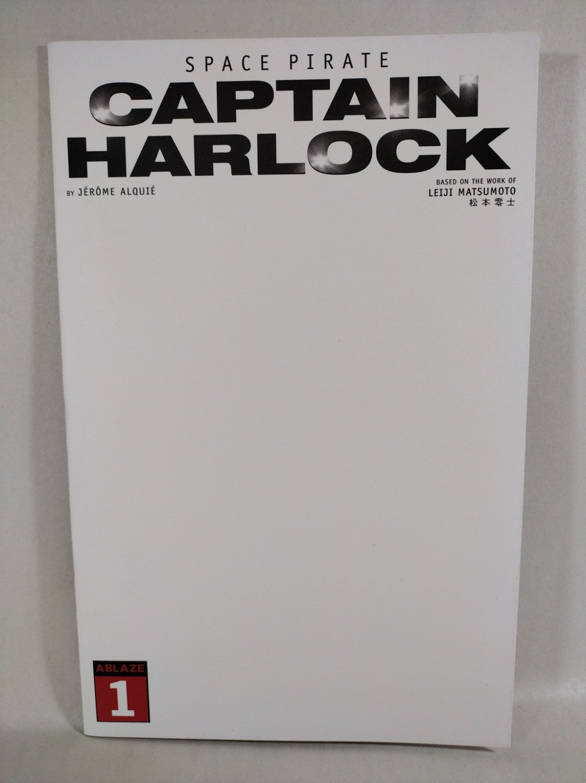 Captain Harlock Space Pirate 1 (2021) Ablaze Blank Sketch Variant Cover Comic NM