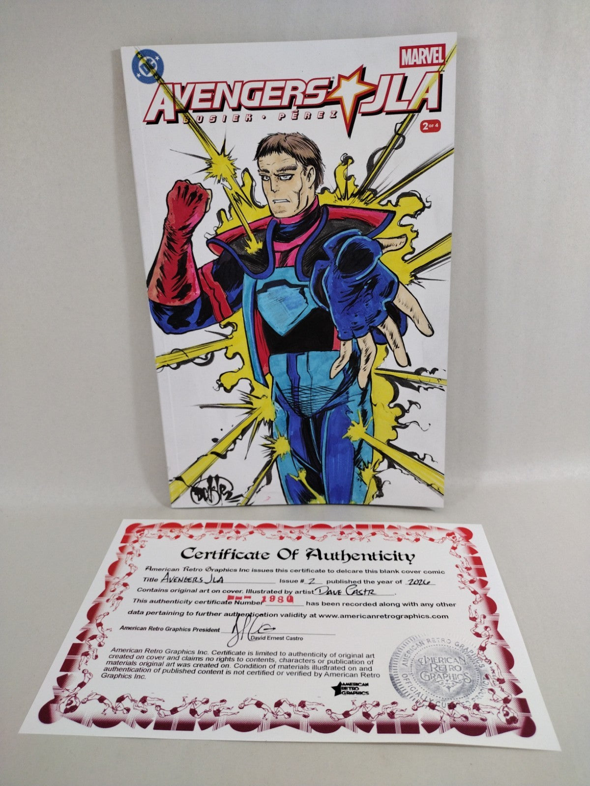 JLA Avengers #2 (2026) DC Marvel Facsimile Sketch Variant W Original DCastr Art