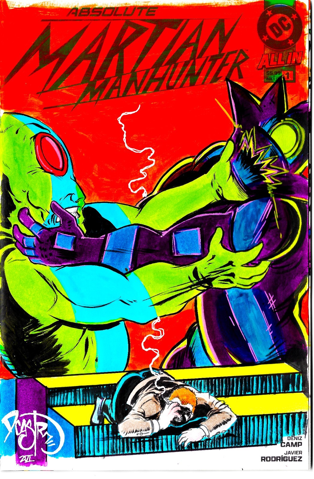 Absolute Martian Manhunter #1 (2025) DC Sketch Variant Cvr W Original DCastr Art