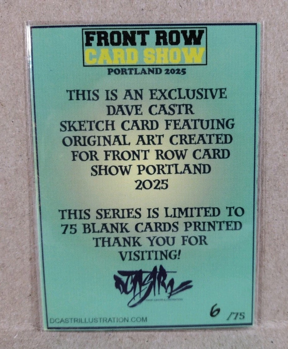 DCastr (2025) Front Row Show Exclusive Sketch Card W Original Silver Surfer Art