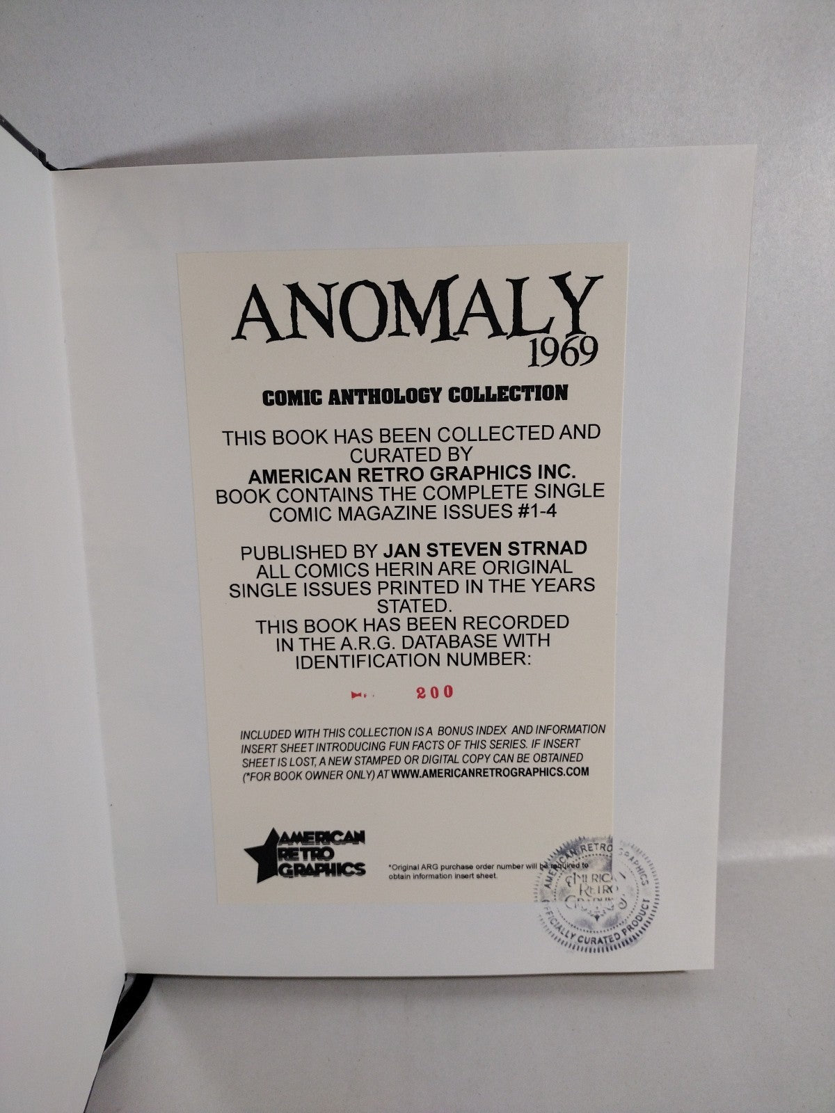 Anomaly 1969 Complete Comic Magazine Series #1-4 Custom Bound HC ARG Frazetta 