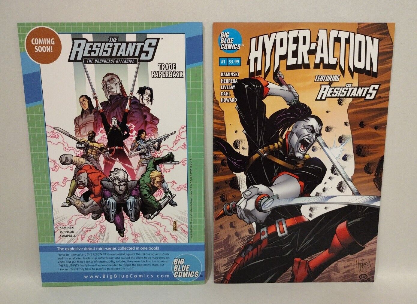 Resistants (2016) #0-3 Hyper-Action 1-3 + One-Shot Big Blues Comic Lot Set