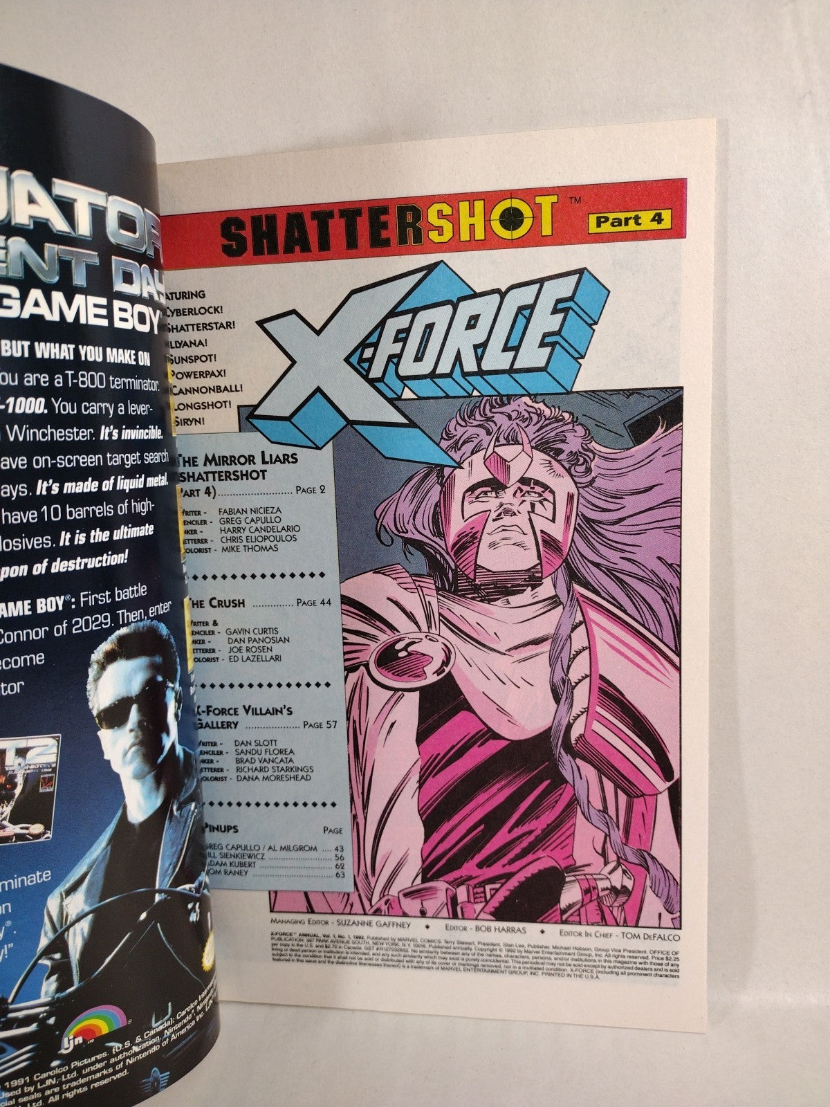 X-Force Marvel Comic Annual #1 2 3 4 5 6 (1992-1997) W Trading Card VF-NM