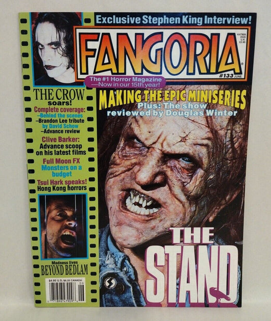 FANGORIA Magazine #133 (1994) The Crow Stephen King The Stand Beyond Bedlam 