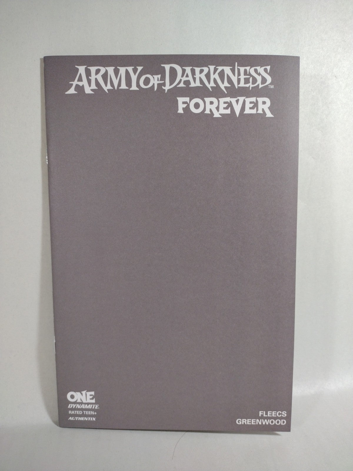 Army Of Darkness Forever #1 (2023) Dynamite Comic Blank Grey Sketch Cover NM