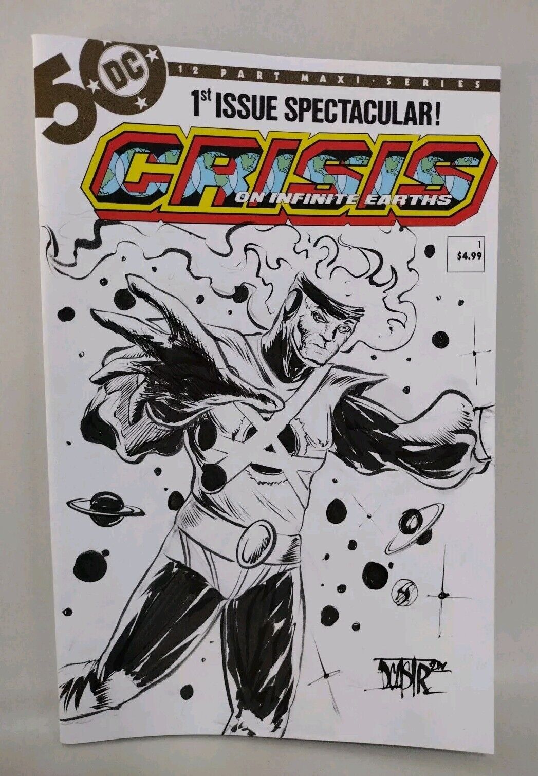 Crisis On Infinite Earths #1 (2024) DC Comic Variant Sketch Cover W Original Art