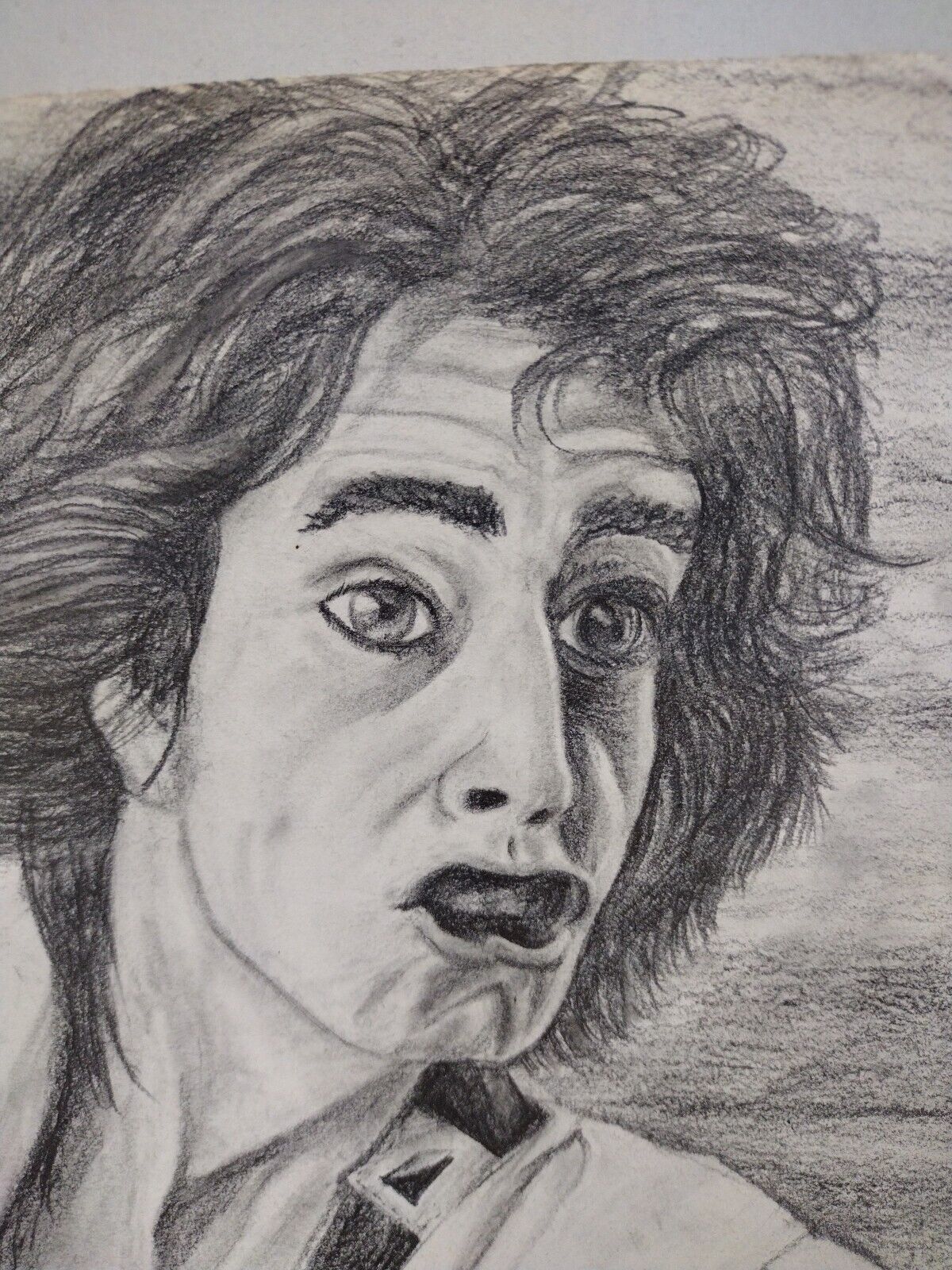 Original Mick Jagger Graphite Pencil On Paper Illustration 9 X 12" Unsigned