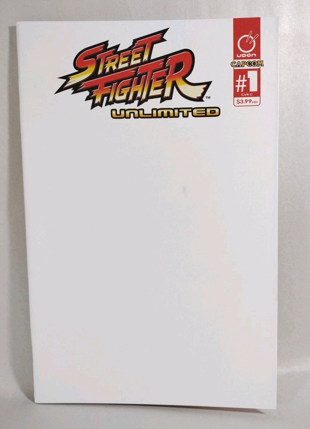 Street Fighter Unlimited #1 (2015) Udon Capcom Blank Sketch Variant Cover Comic 