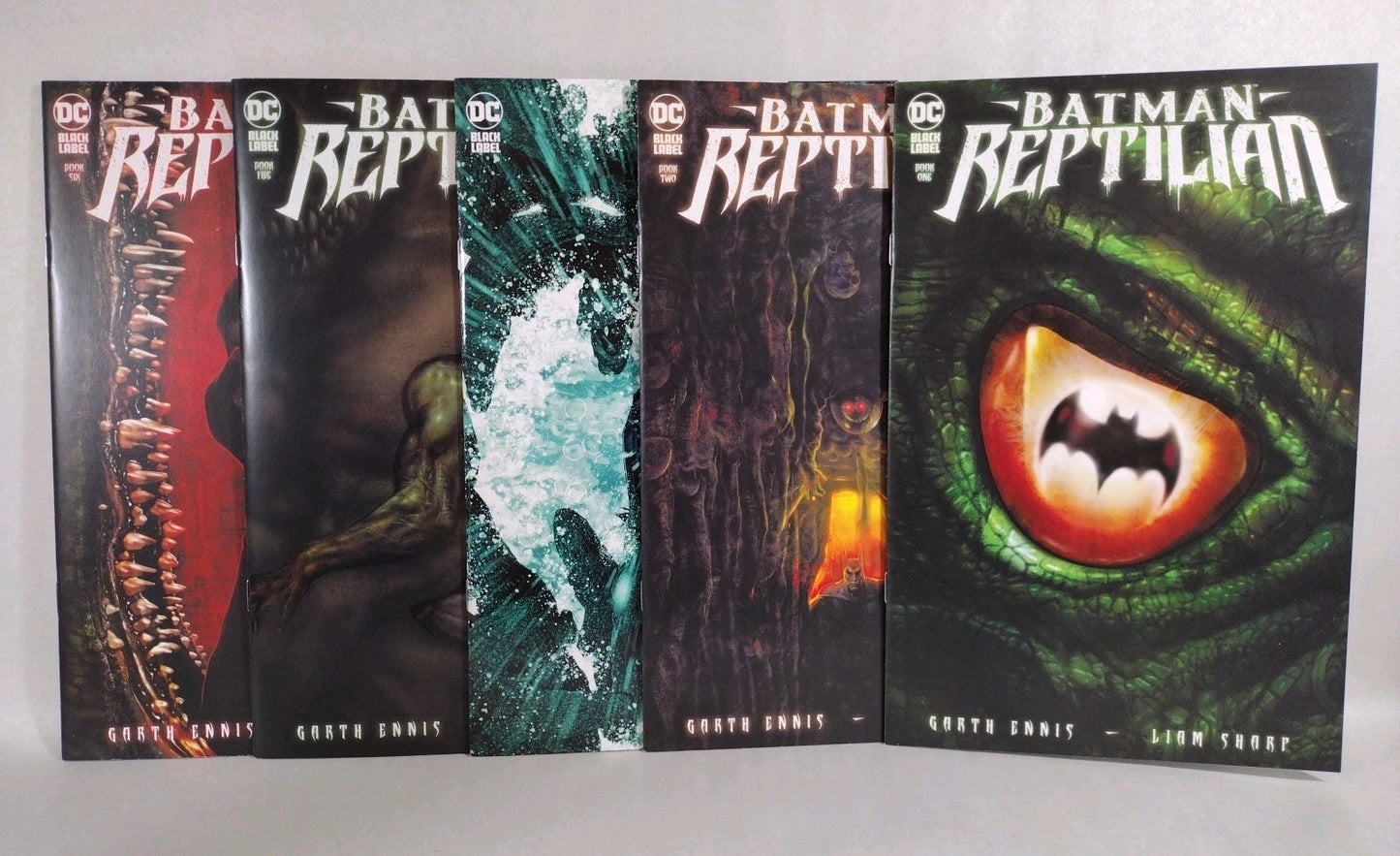 Batman Reptilian (2021) DC Black Label Comic Lot Set 1 2 3 5 6 VF-NM Sharp Ennis