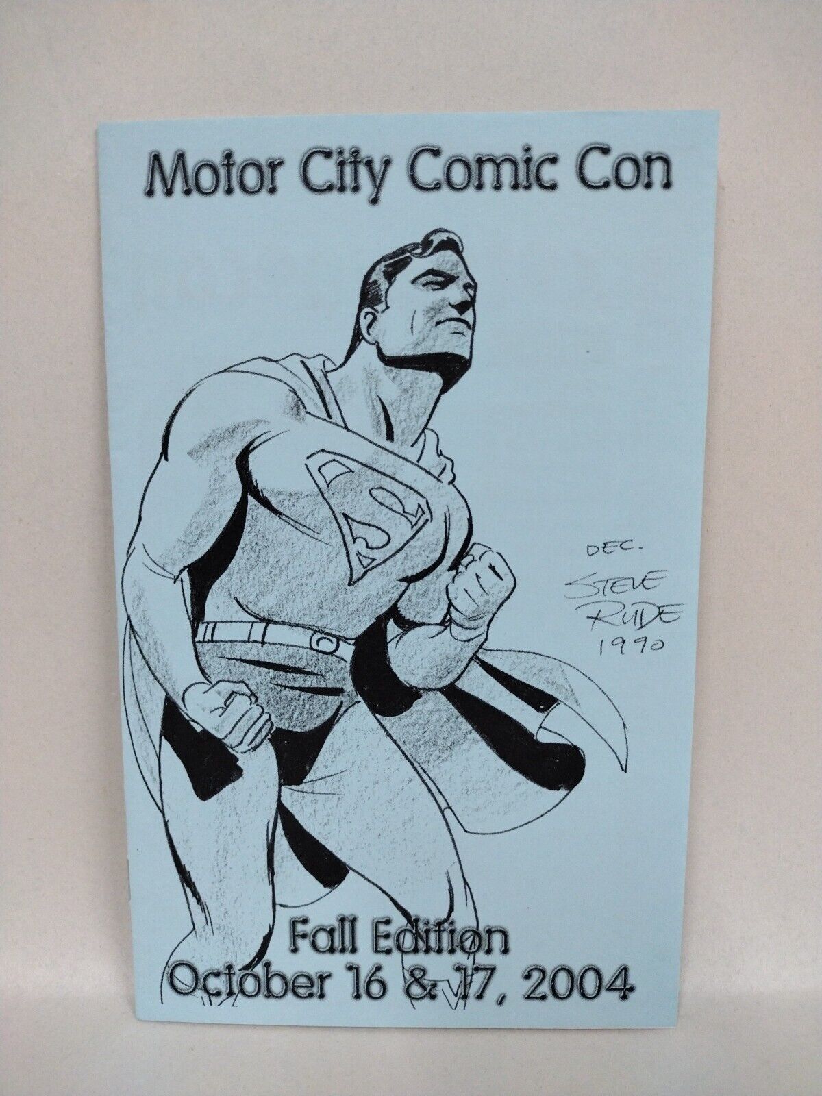 Motor City Comic Con 2004 Program Pamphlet Steve Rude Superman Cover Art