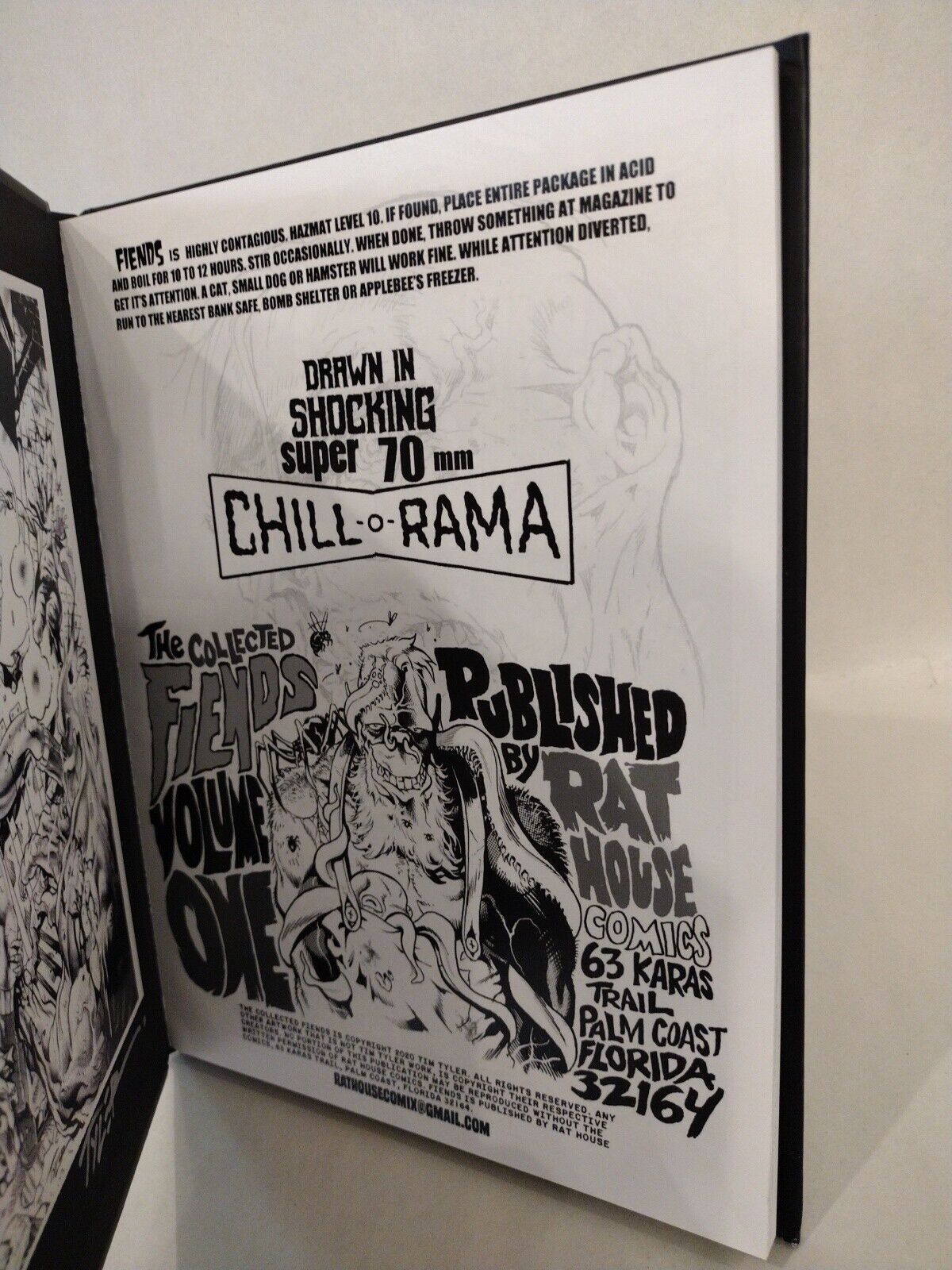 Tim Tyler's FIENDS Vol 1 (2020) Hardcover Signed Edition W Bookplate Monsters