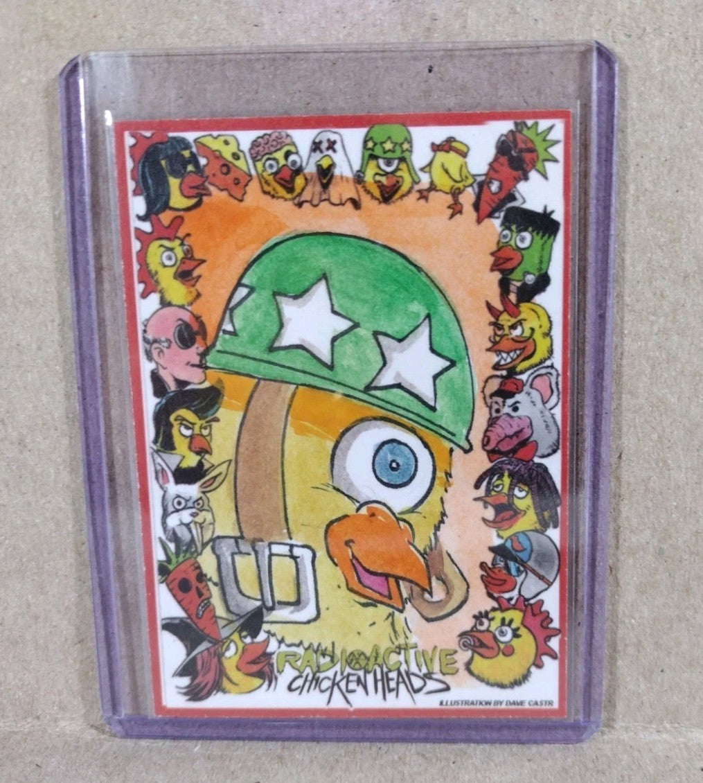 Radioactive Chicken Heads Exclusive Sketch Card W Original SGT Cyclops Art