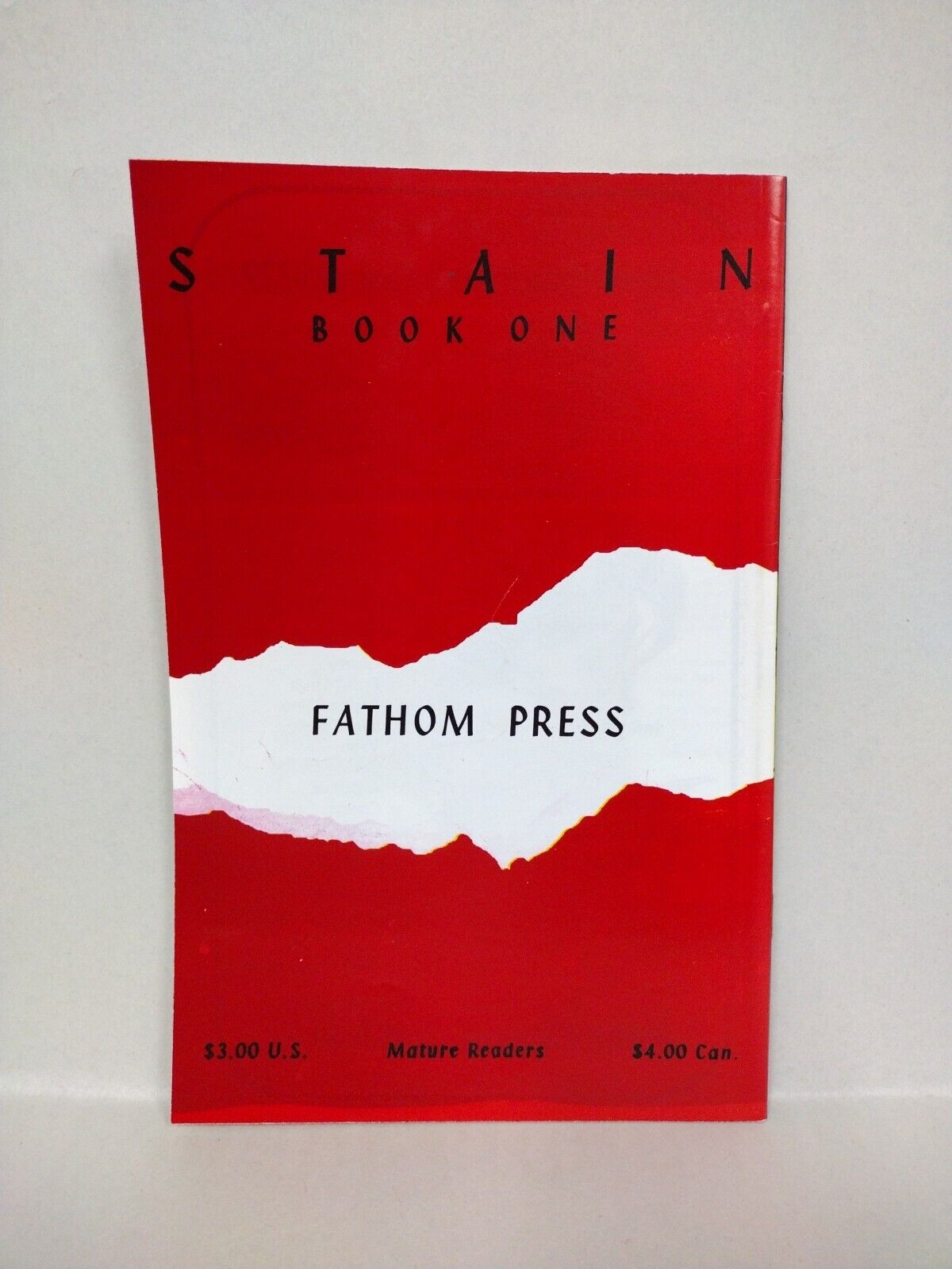 Stain #1 (1998) Fathom Press Signed Limited Edition Comic Tim Tyler Boeckelmann 