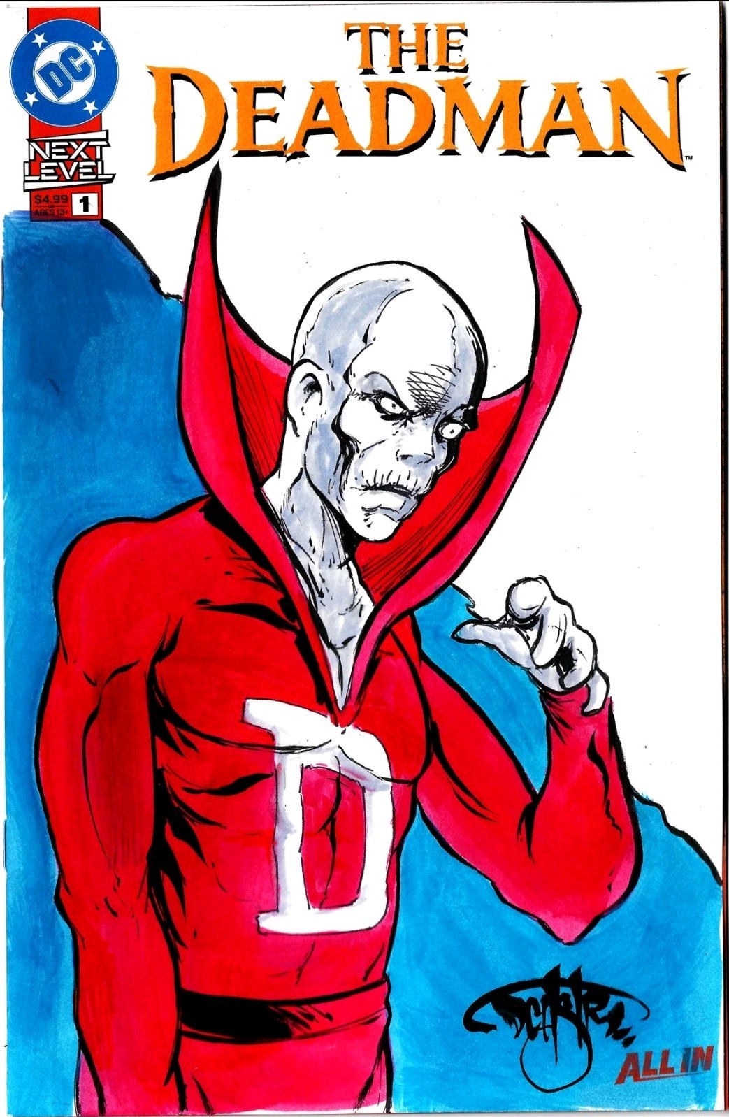 Deadman #1 (2026) DC Sketch Cover W Original Dave Castr Art