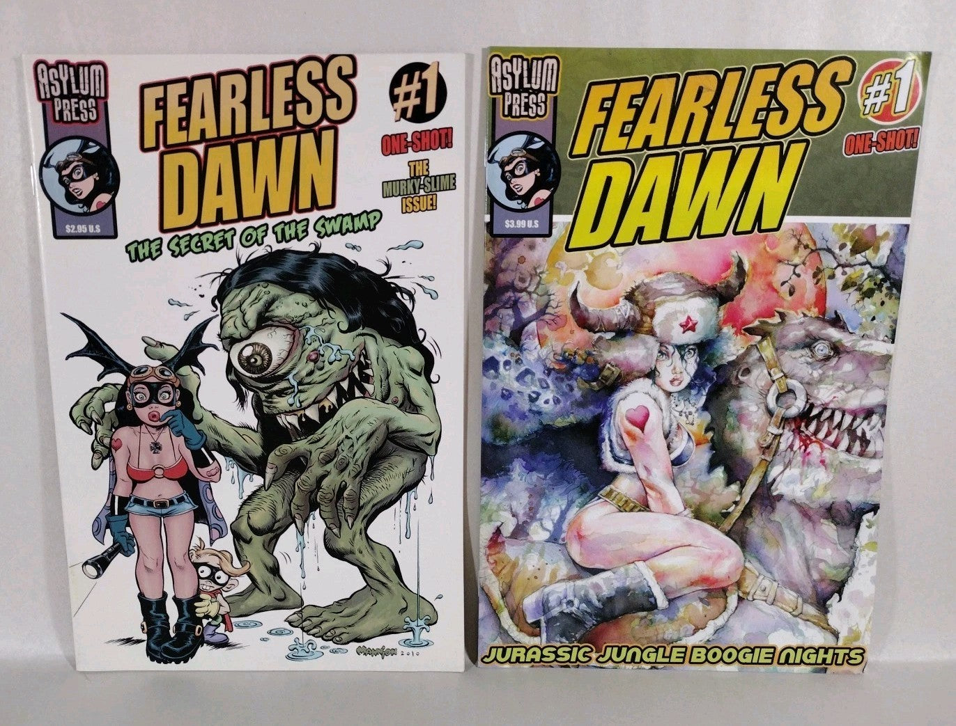 Fearless Dawn (2009) Complete Asylum Press Comic Series 1-4 +8 One Shots Mannion