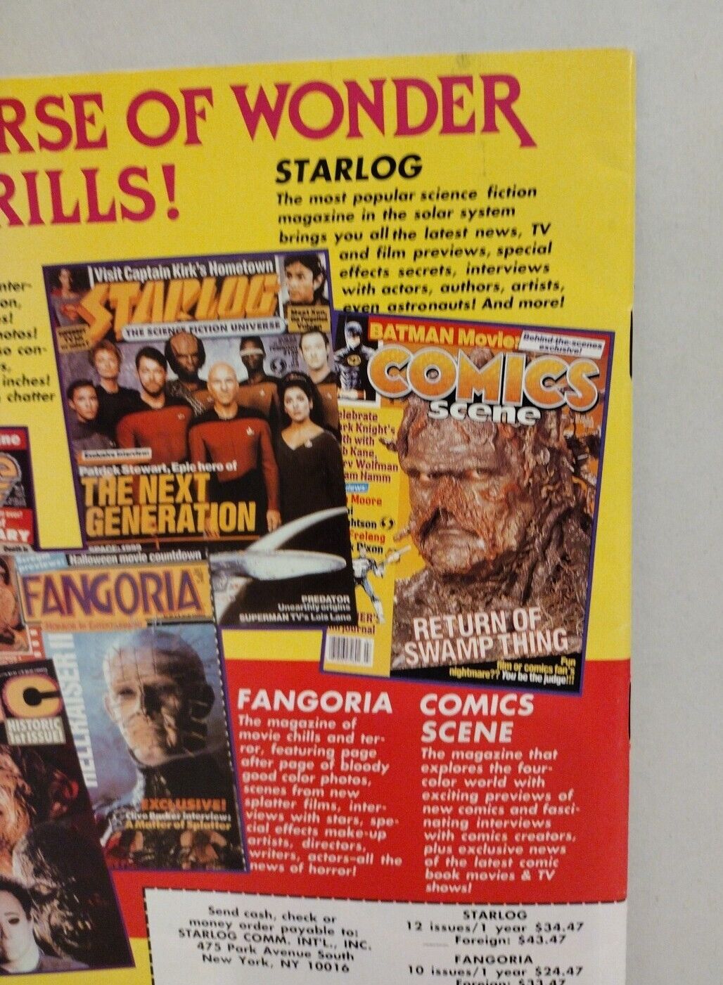 Fangoria Magazine 90 (1990) Freddy's Nightmares Nightbreed TCM 3 Joe R Landsdale