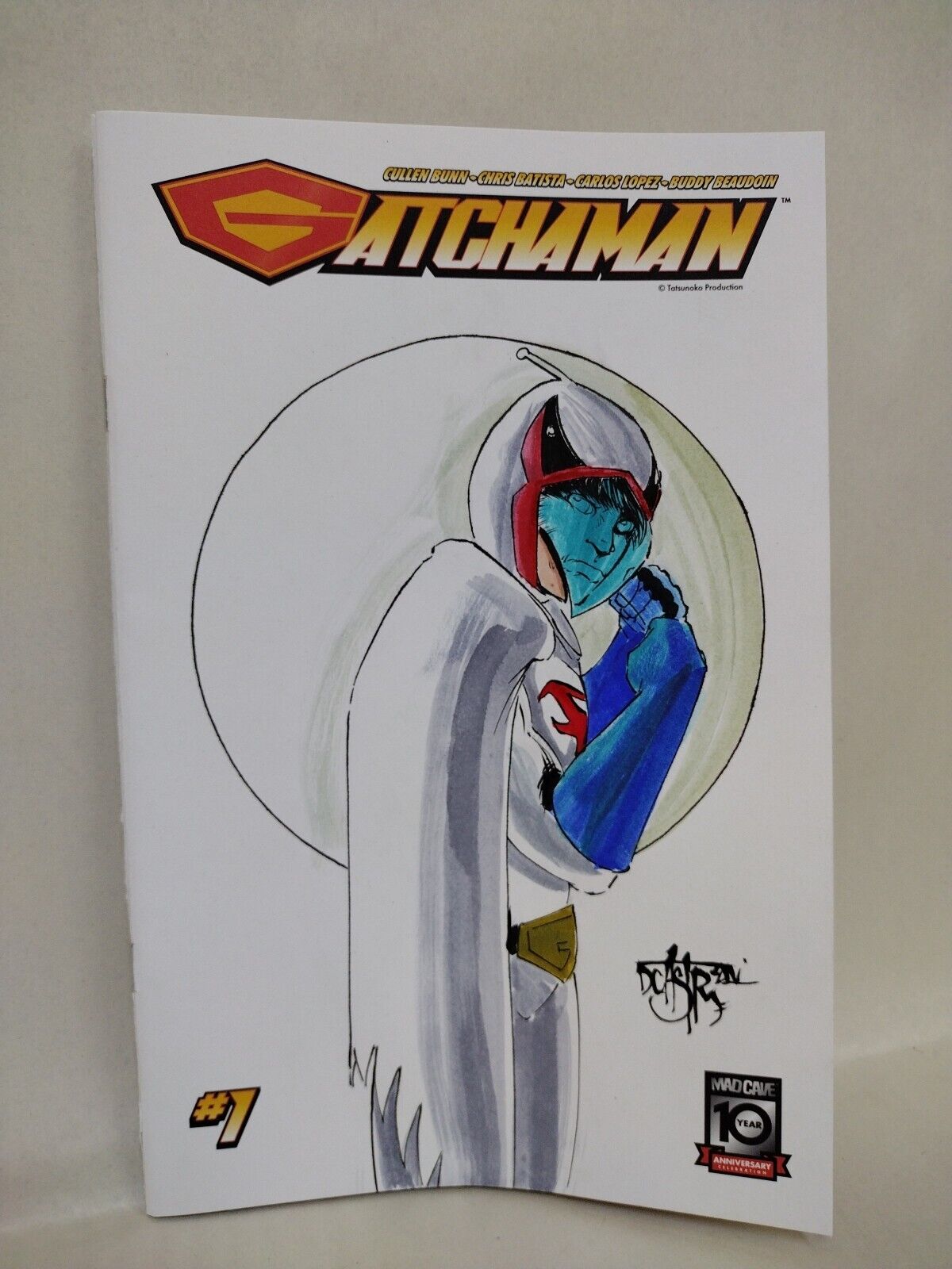 Gatachaman #1 (2024) Mad Cave Comic Sketch Variant Cover W Original DCastr Art