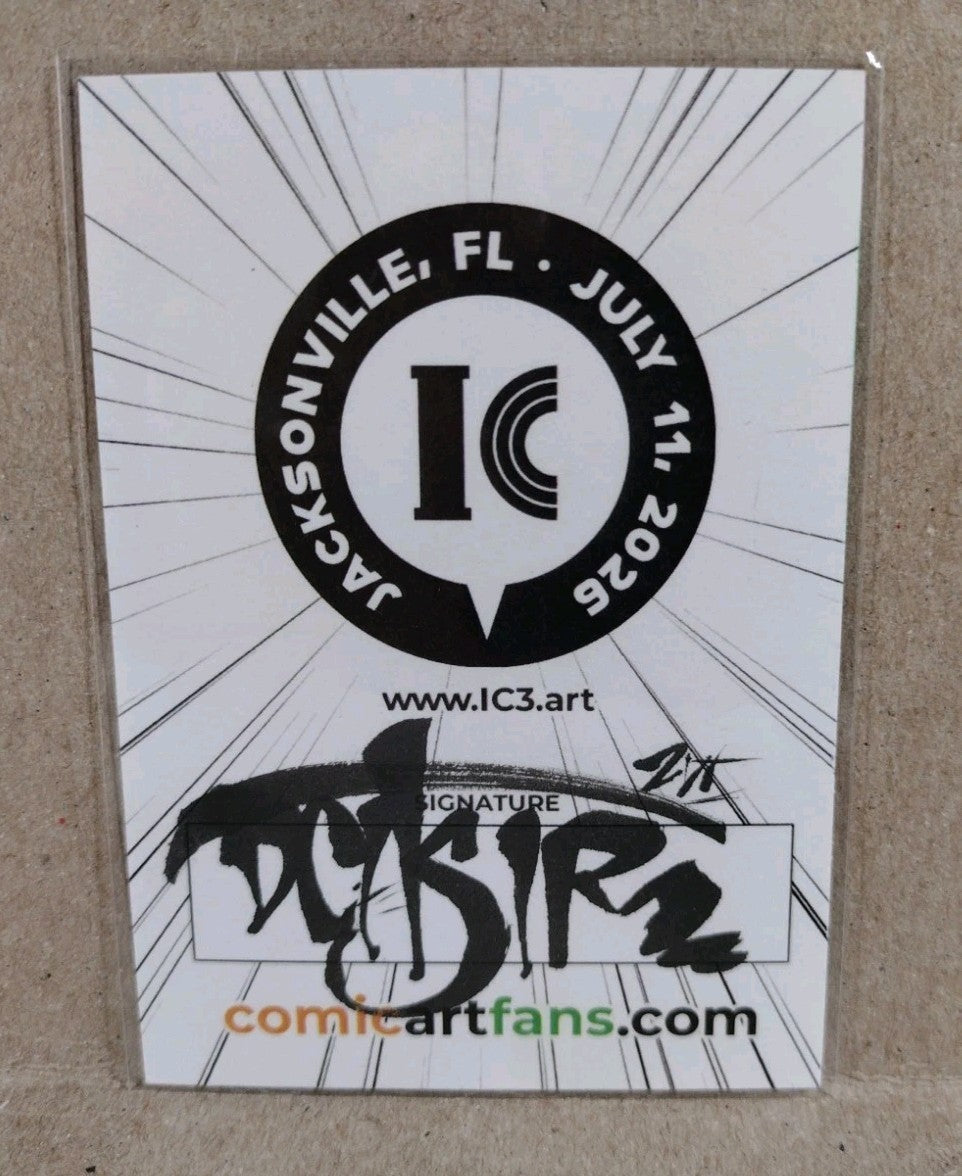 CAF IC3 (2026) JAX Convention Sketch Card W Original Dave Castr Man-Thing Art
