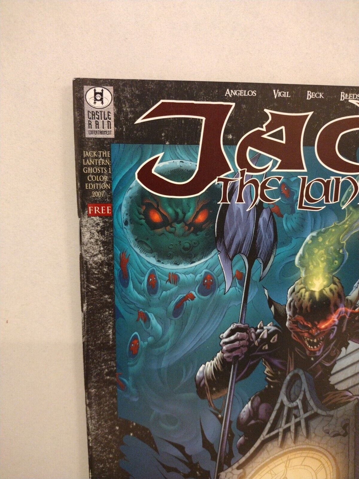 Jack The Lantern Ghosts (2007) FCBD Castle Rain Color Comic Signed Tim Vigil