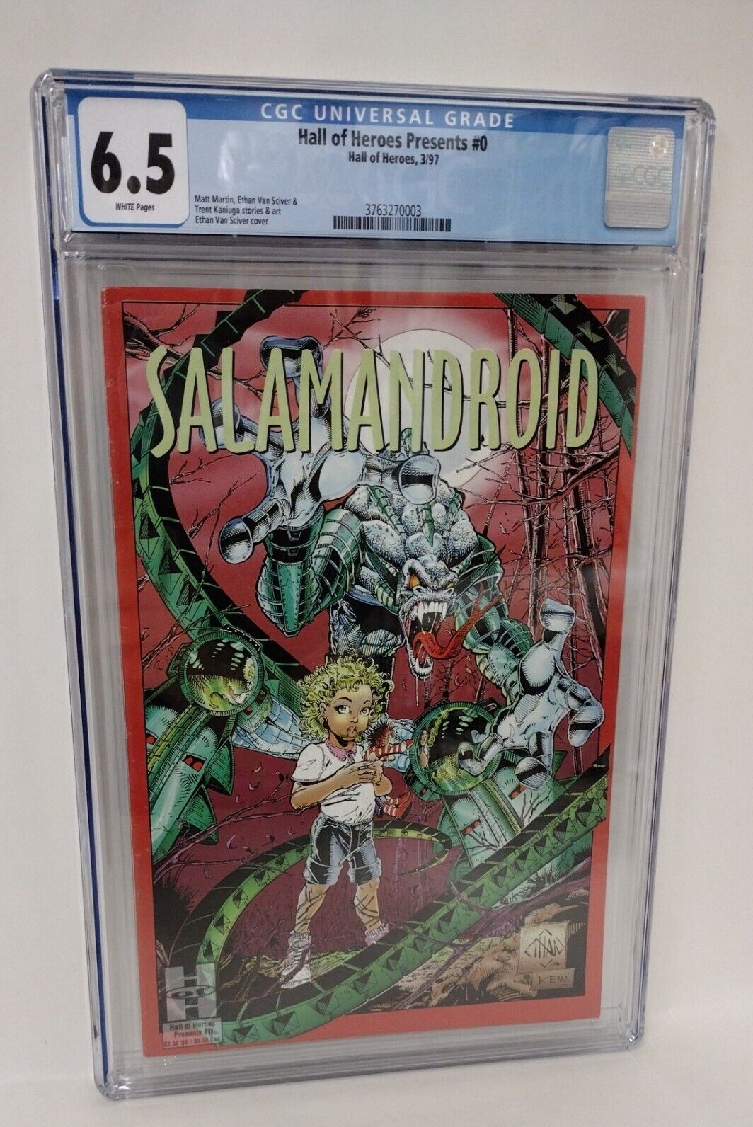 Hall Of Heroes Presents 0 (1997) CGC 6.5 1st Salamandroid Ethan Van Sciver