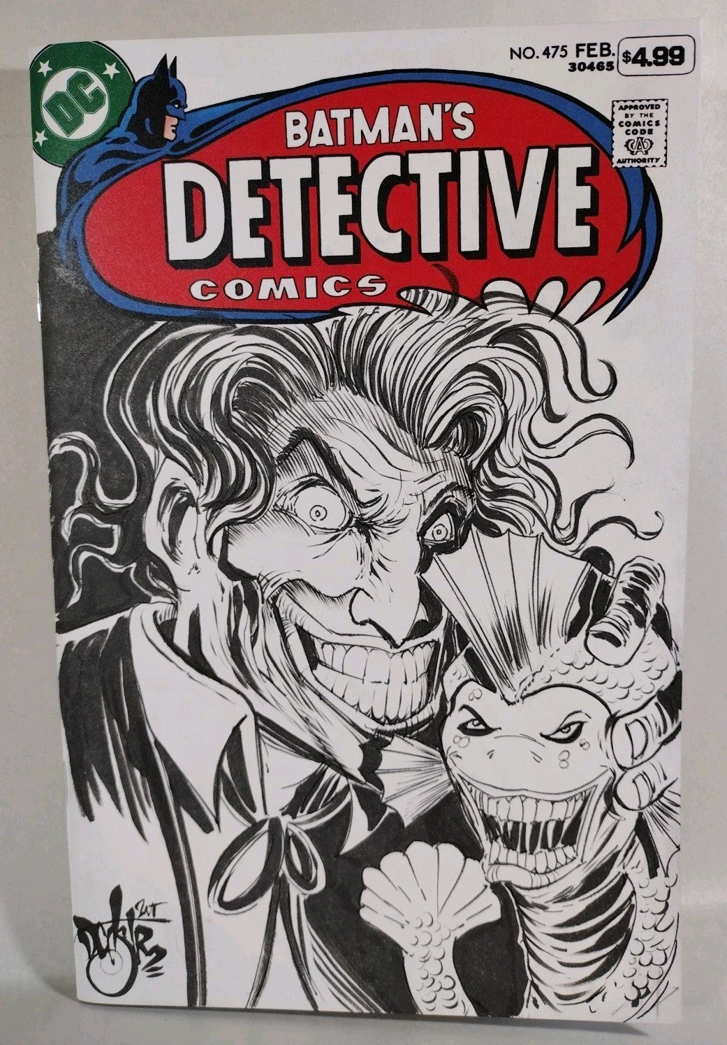 Detective Comics #242 (2026) DC Sketch Cover Variant W Original DCastr Joker Art