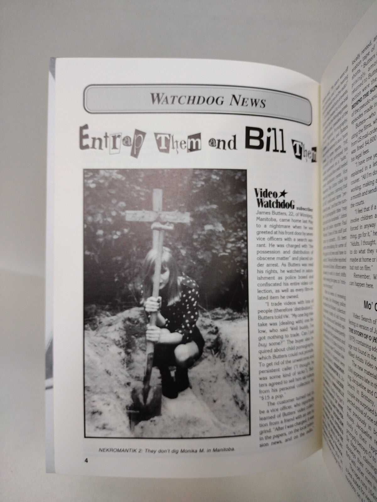 Video Watchdog Magazine (1995) #27 John Carpenter Ed Wood Michael Myers Cover