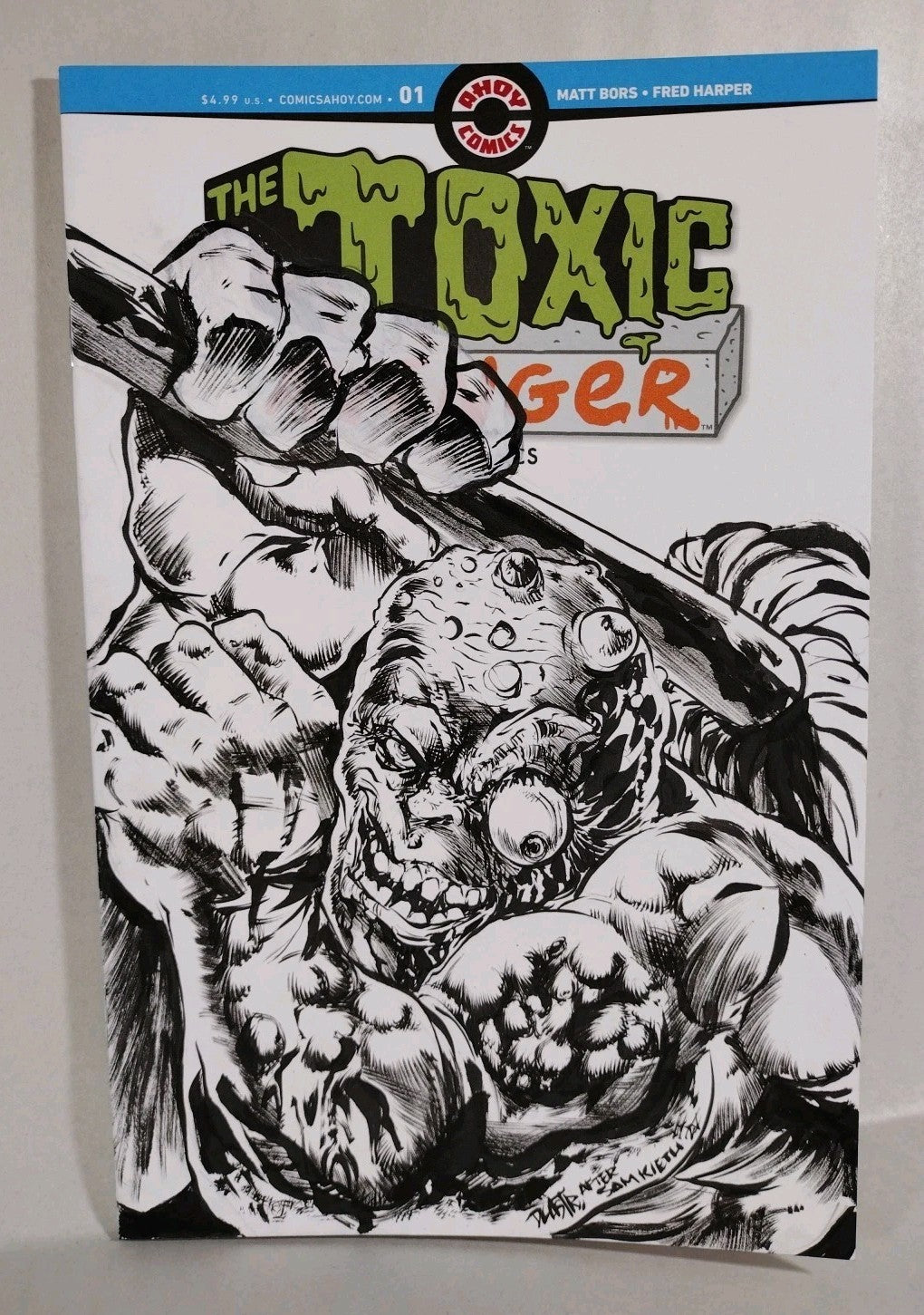 Toxic Avenger #1 (2025) Ahoy Sketch Cover Comic W Original Dave Castr Homage Art