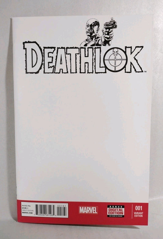 Deathlok #1 (2014) Marvel Blank Sketch Variant Cover Comic New NM