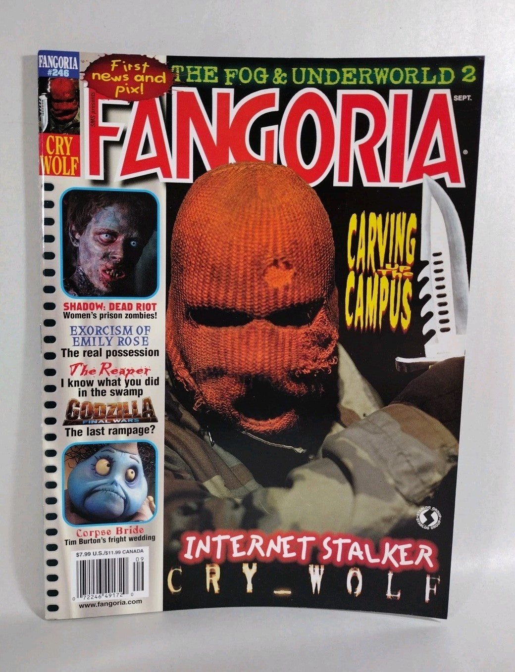 FANGORIA Magazine #246 (2006) Cry Wolf Godzilla The REAPER Exorcism Shadow NM