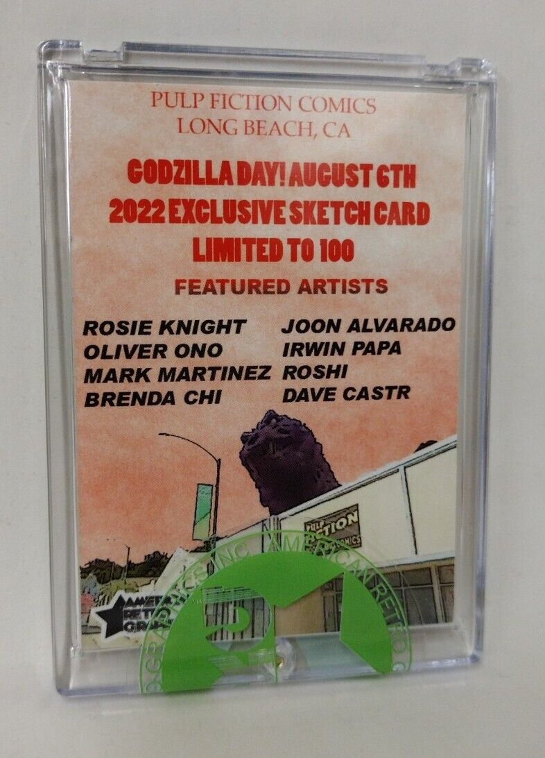 PFLB Godzilla Day 2022 Exclusive ARG Sketch Card w Original DCastr Art NEW