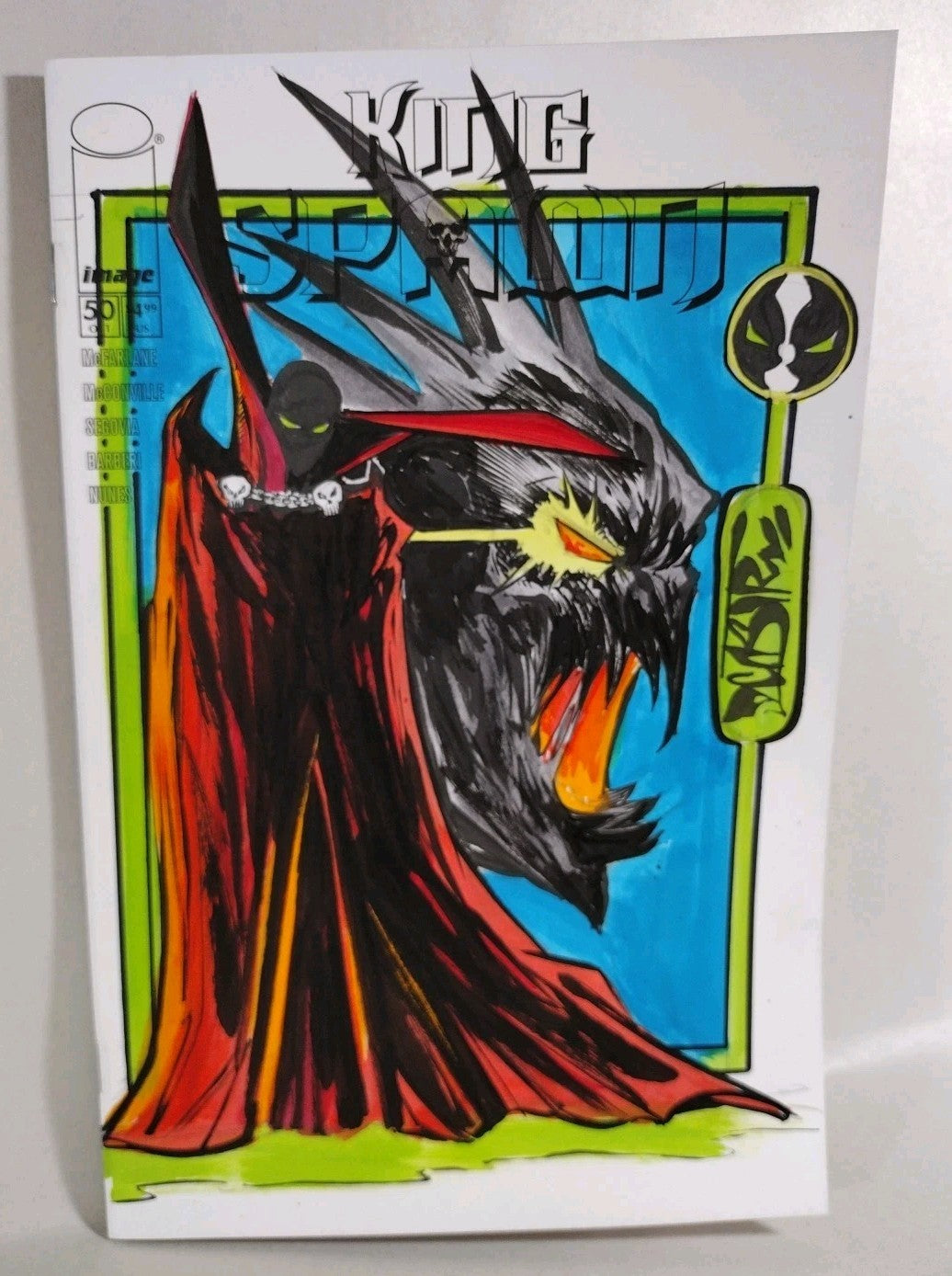 King Spawn #50 (2025) Image Comic Sketch Cover Variant W Original Art Dave Castr