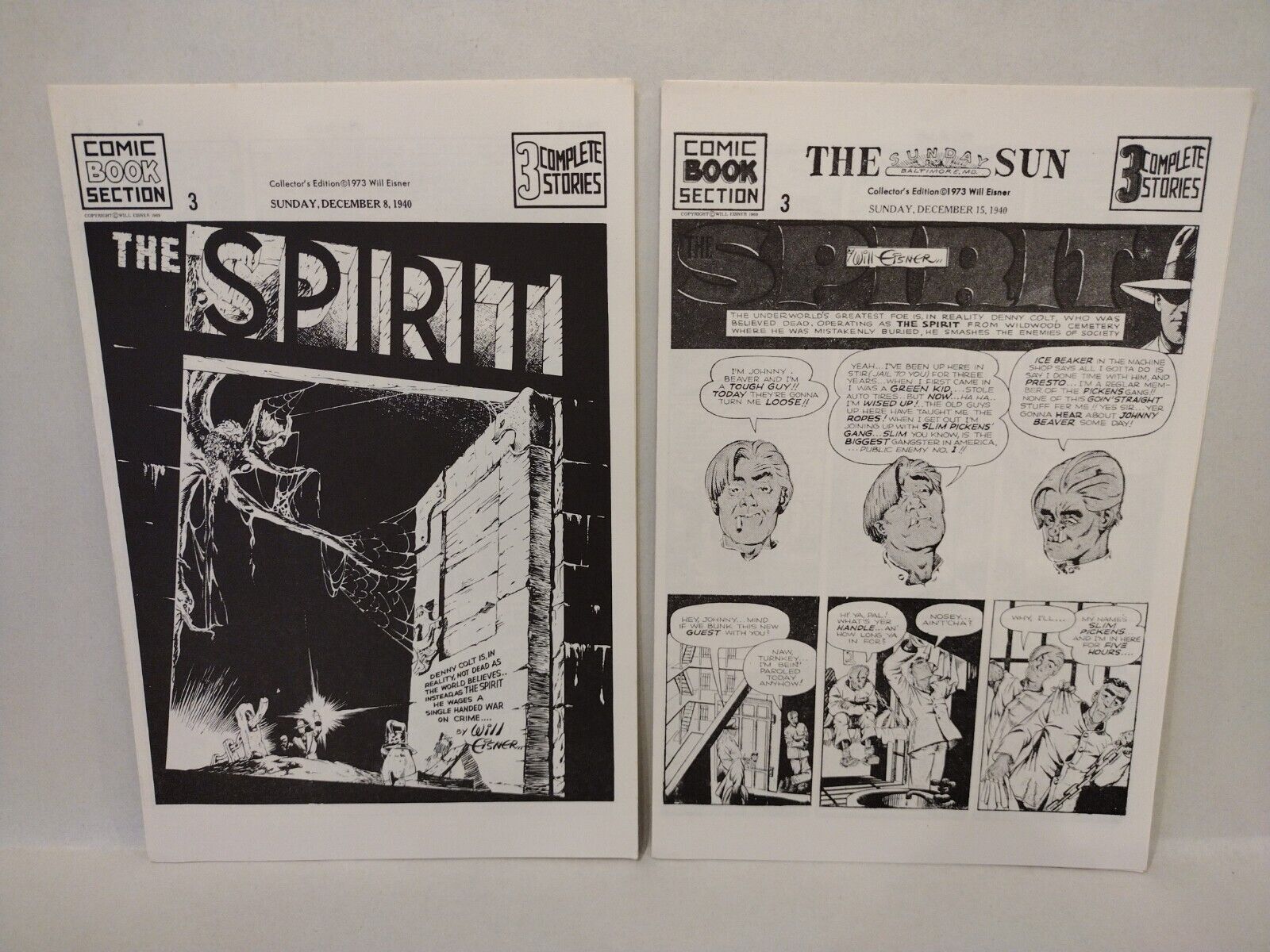 Lot of 19 Will Eisner Spirit (1973) Collector Edition Comics w Exclusive Notes