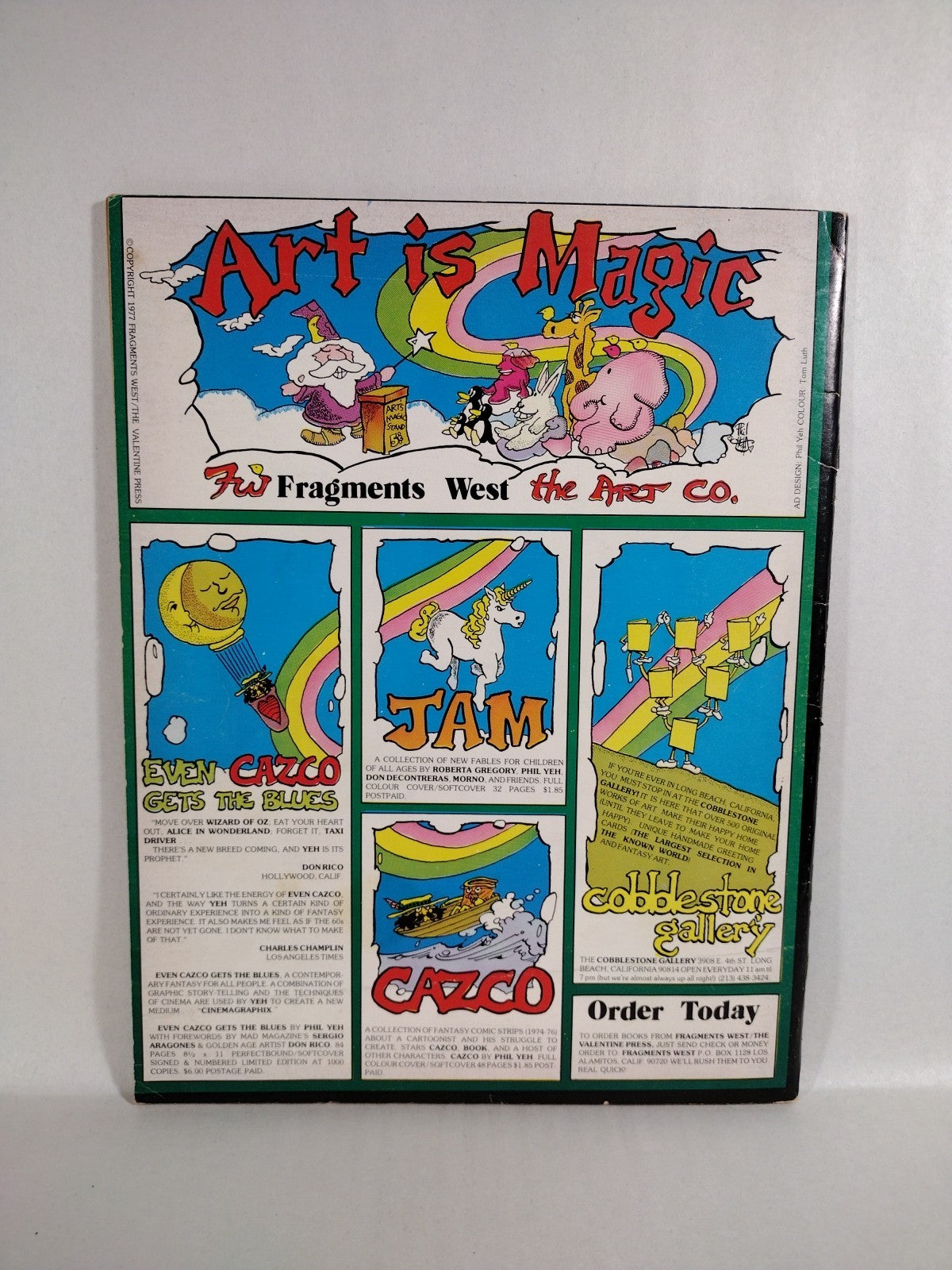 Cobblestone #27 (1977) Magazine Of All The Arts W Alex Nino Print Bruce Berry VG