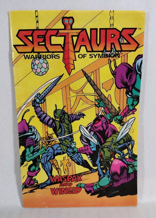 Sectaurs (1984) Coleco Action Figure Mini Comic Waspax And Wingid VG