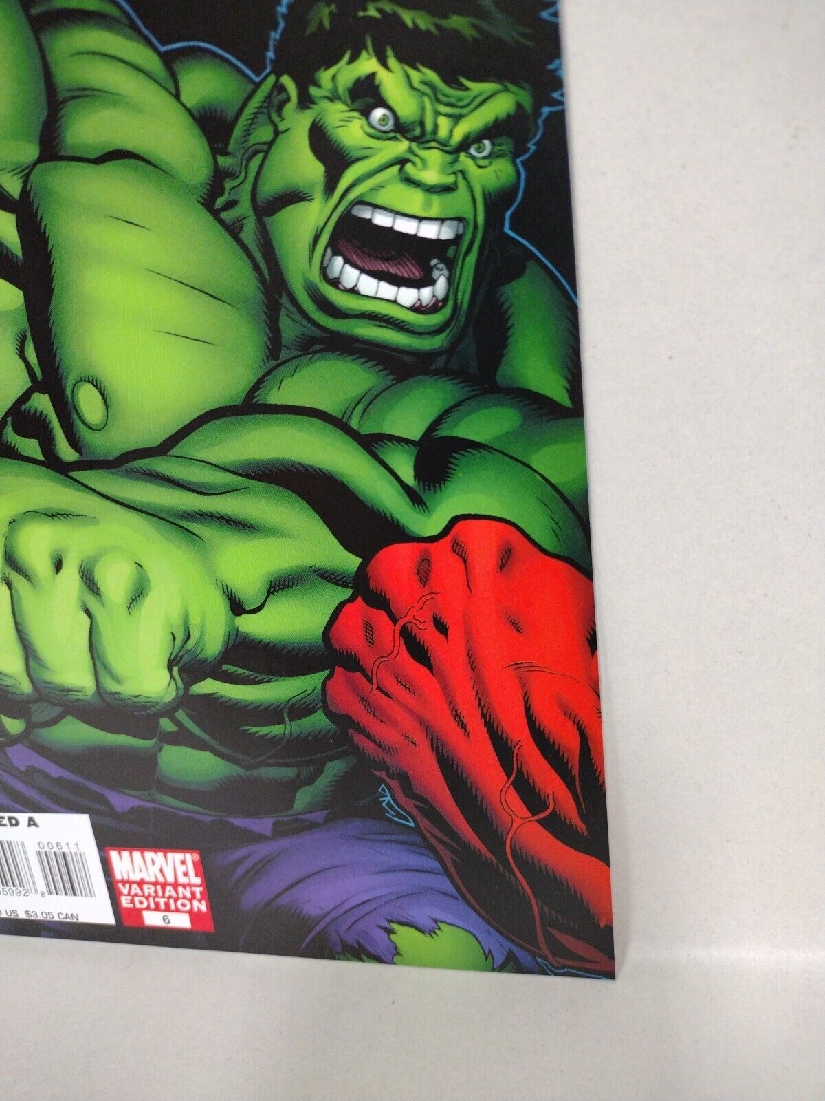 Hulk #6 (2008) Marvel Red and Green Variant Ed McGuiness Connecting Covers NM