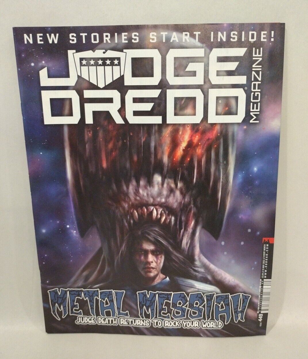 Judge Dredd Megazine 449 (2022) Death Metal Planet Issue New Sealed W Bonus Book