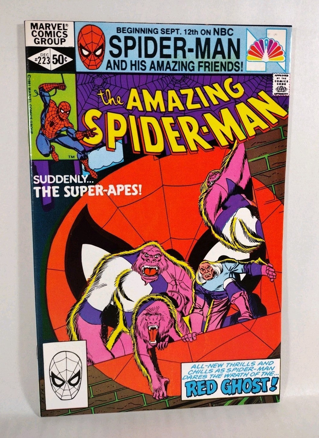 Amazing Spider-Man 223 (1981) Marvel Comic Red Ghost Super-Apes Appearance VF-NM
