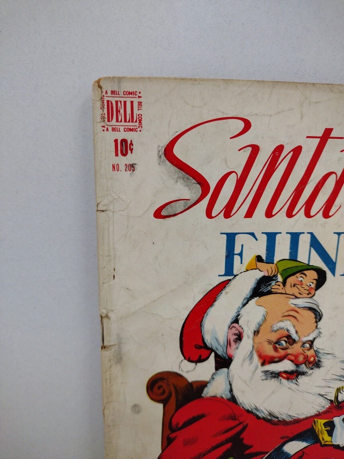 Santa Claus Funnies #205 (1948) Dell Comic Walt Kelly Cover Art X-Mas Anthology 